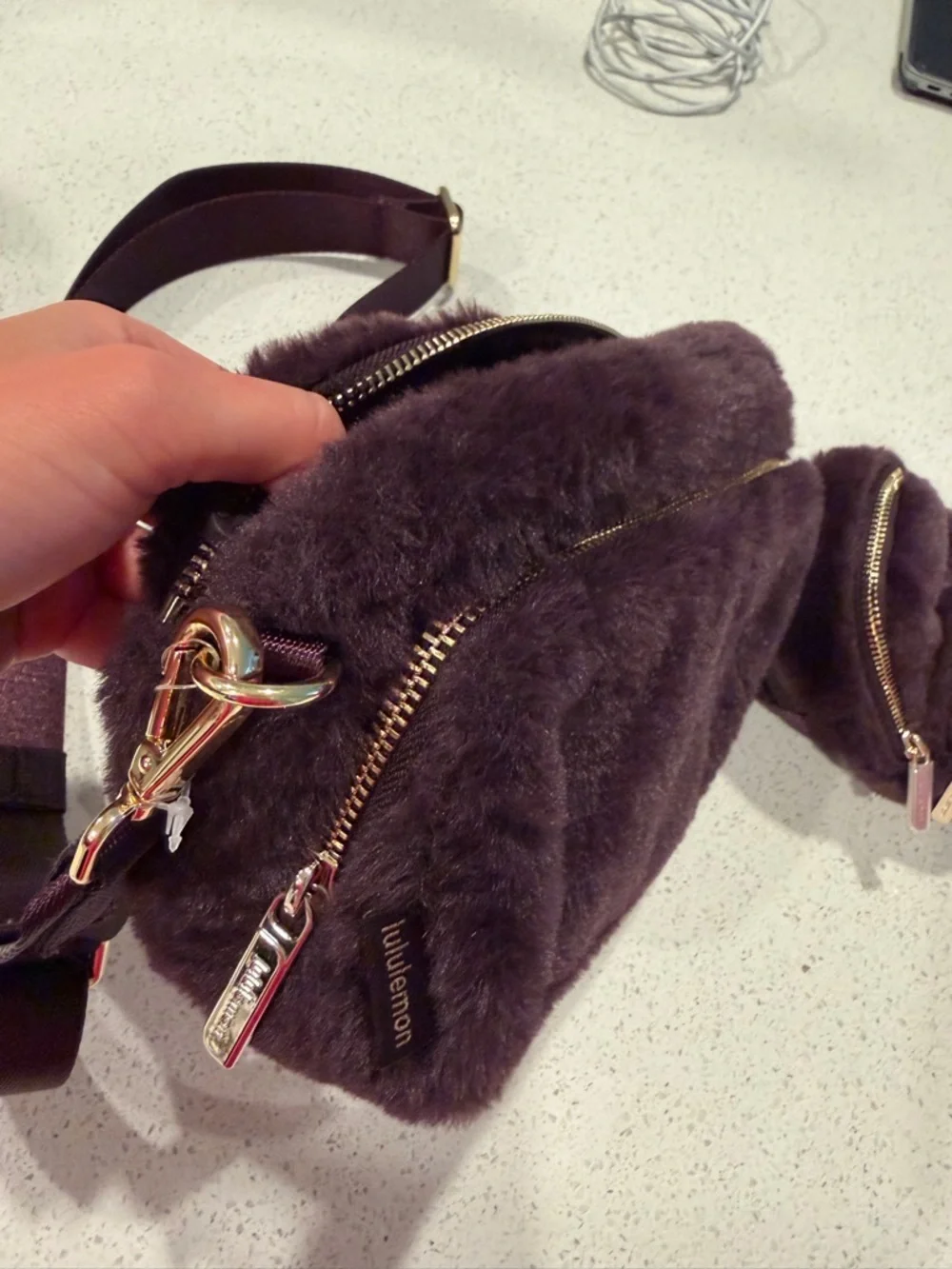 lululemon athletica Plush Crossbody Bag in Deep Plum